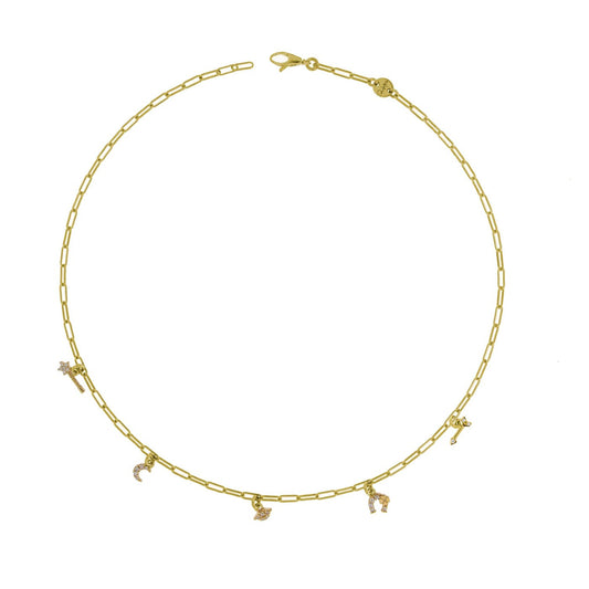 Girocollo Rue des Mille Stardust 5 Soggetti e Zirconi GRZ-401_5_SOG