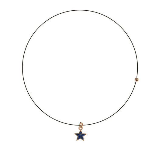 Collana Girocollo Lenza Rue des Mille Ciondolo Stella e Zirconi GRZ-LENZA_W_STE