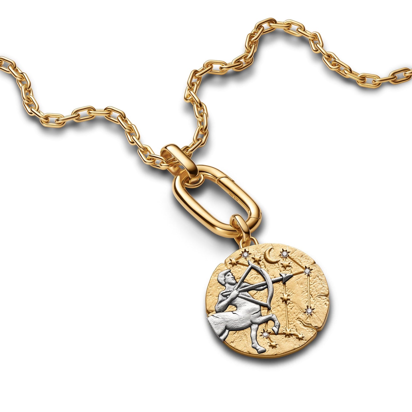 Charm Pandora Medallion XL Sagittario "Vivere Est Audere" - 764995C01