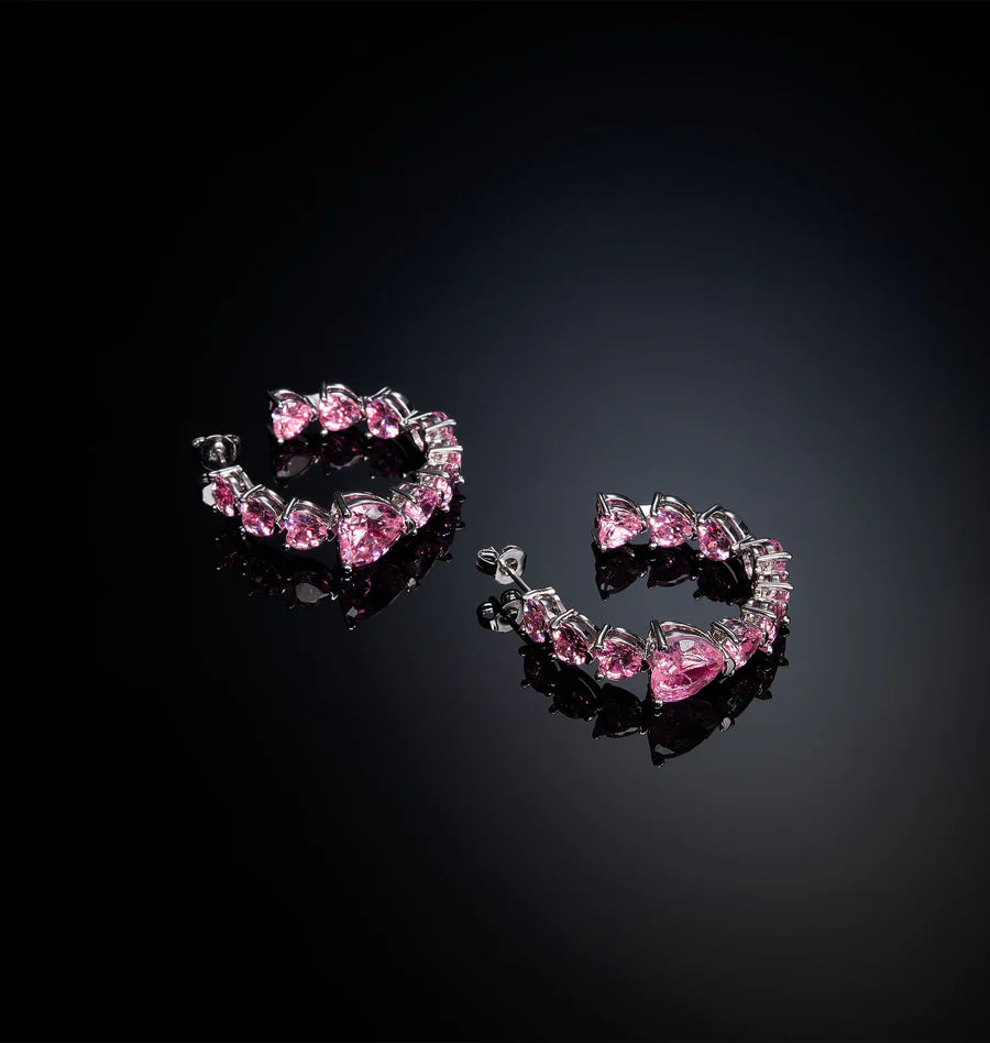 J19auv40 Earrings Hooppinkheart.3 900x