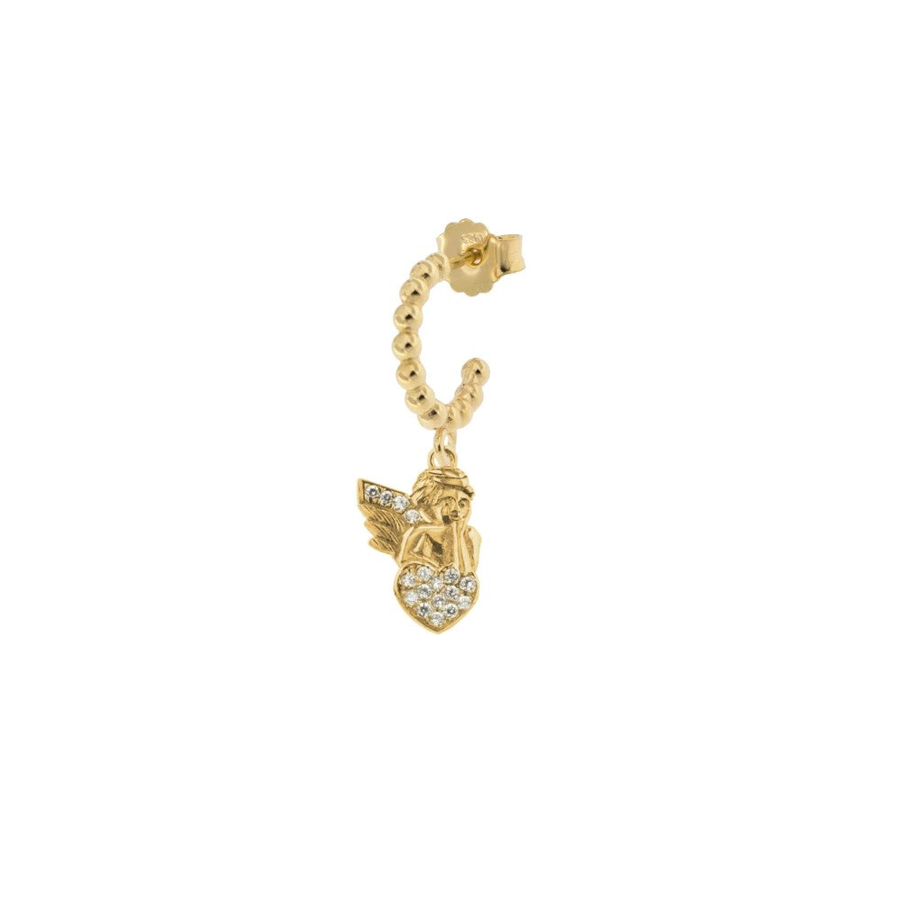 Mono Orecchino Rue Des Mille Cerchietto Con Zirconi - Angioletto ORZ-007-ANG-AU