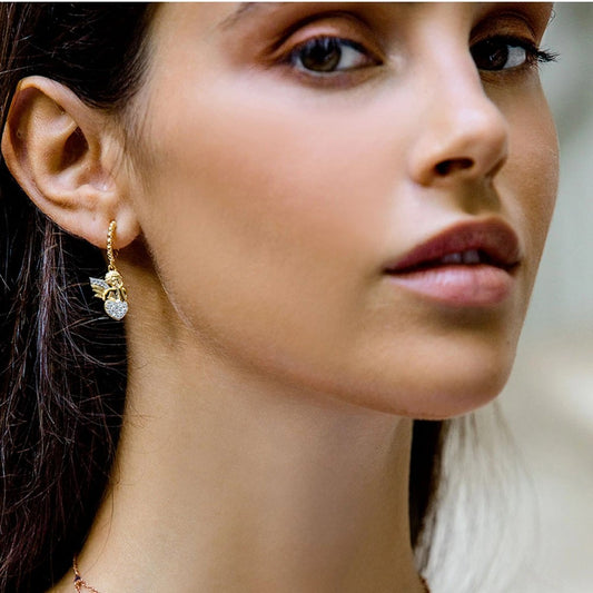 Mono Orecchino Rue Des Mille Cerchietto Con Zirconi - Angioletto ORZ-007-ANG-AU