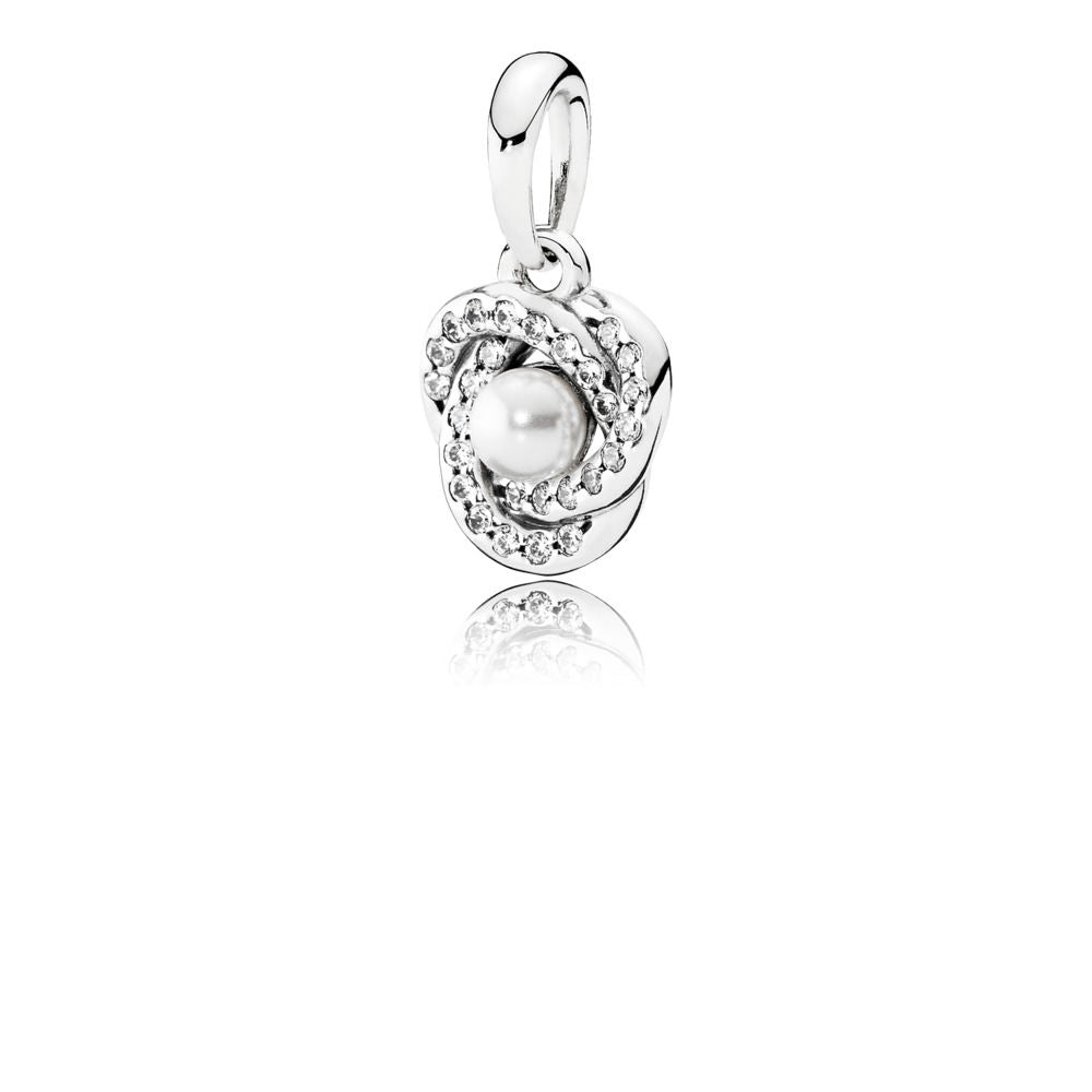 Charm Pendente Pandora Nodo D'Amore Luminoso 390401WCP