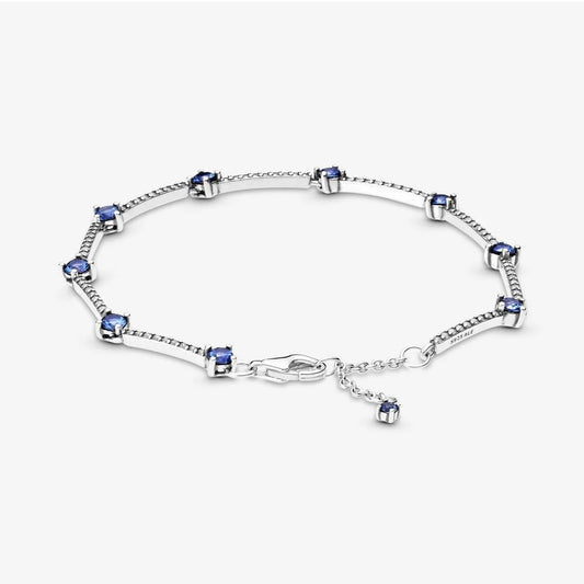 Bracciale Pandora Barre Scintillanti Blu con Pavé 599217C01