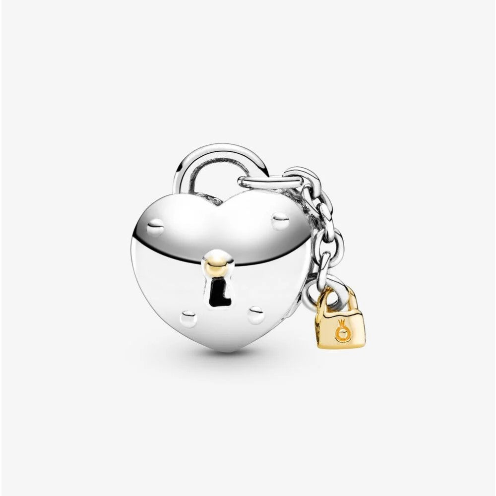 Pandora Charm Heart and Two-Tone Padlock 799160C01