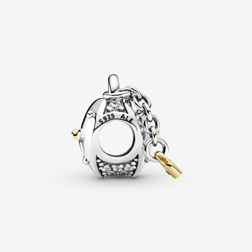Pandora Charm Heart and Two-Tone Padlock 799160C01