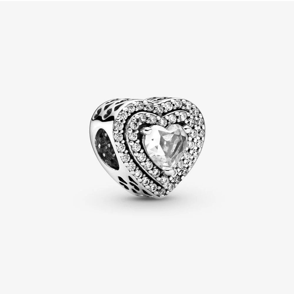 Pandora Sparkling Embossed Hearts Charm 799218C01