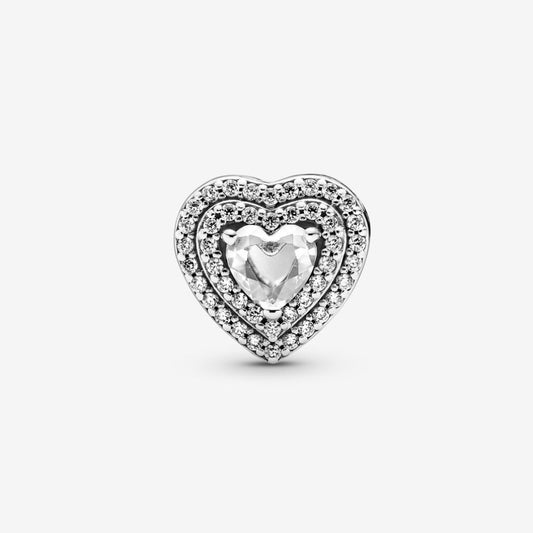 Pandora Sparkling Embossed Hearts Charm 799218C01
