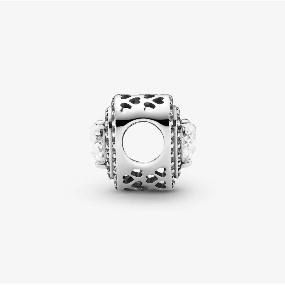 Pandora Sparkling Embossed Hearts Charm 799218C01