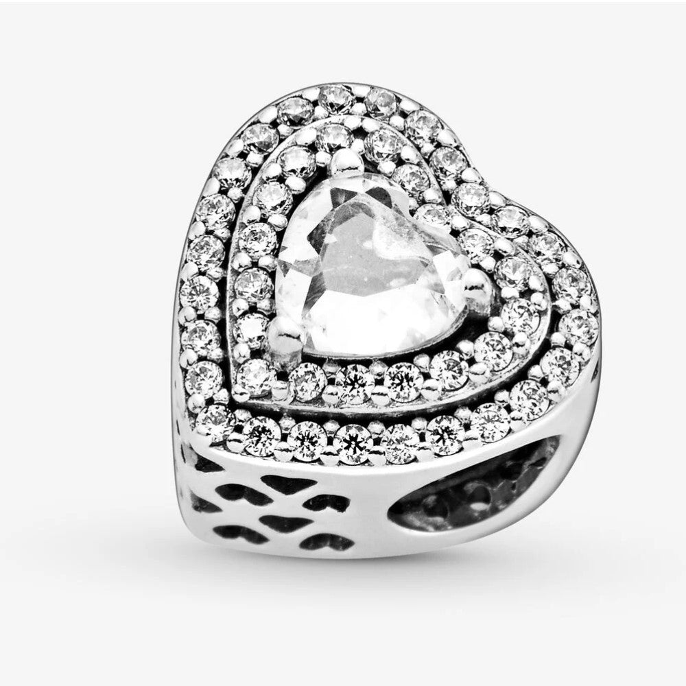 Pandora Sparkling Embossed Hearts Charm 799218C01
