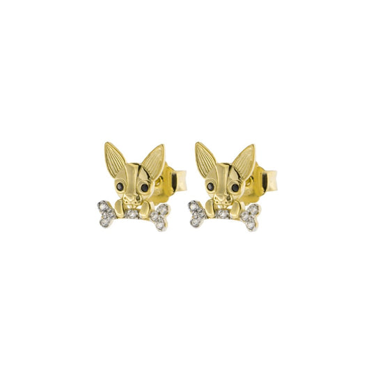Orecchini Lobo Rue Des Mille Chihuahua Zirconi ORZ-007 LOB CHIU