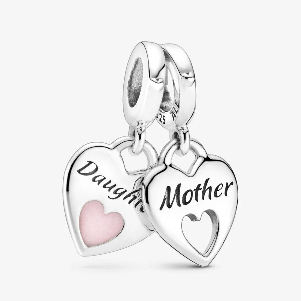 Pandora Double Heart Pendant Charm 799187C01