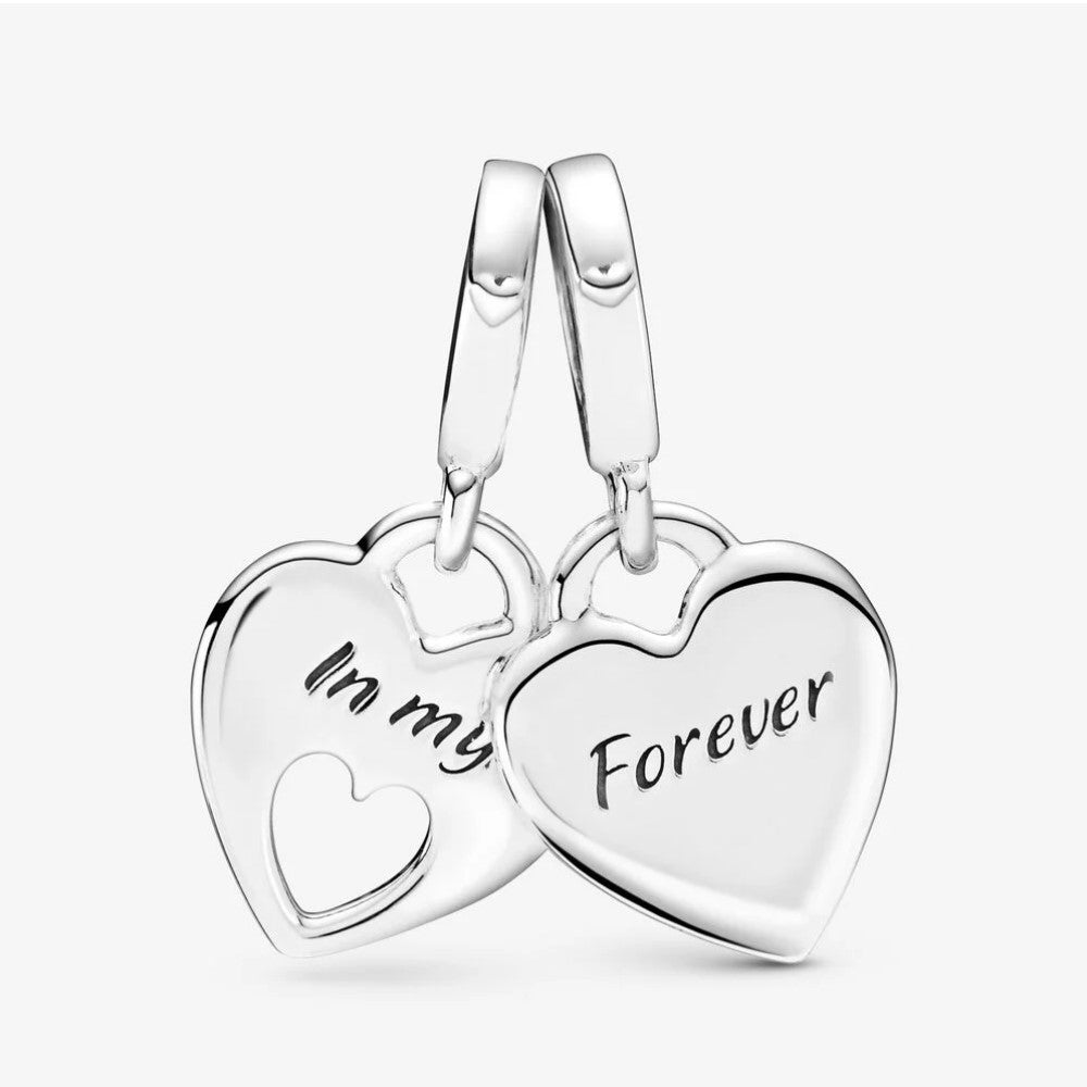 Pandora Double Heart Pendant Charm 799187C01