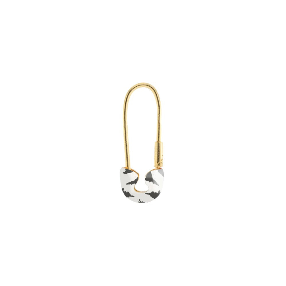 Mono Orecchino Spilla Rue Des Mille – Smalto Zebrato ORJ-05 Z
