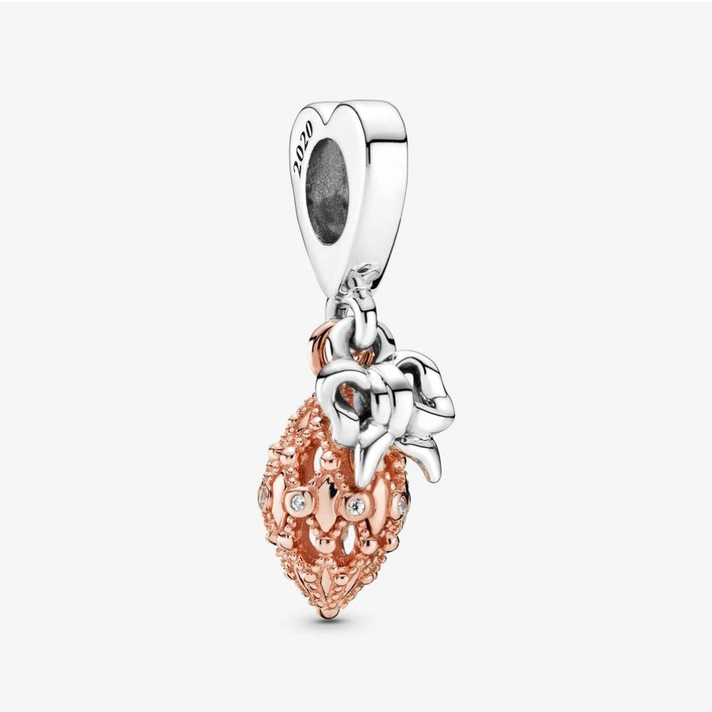 Charm Pendente Pandora Ornamento Natalizio Bicolore 789170C01