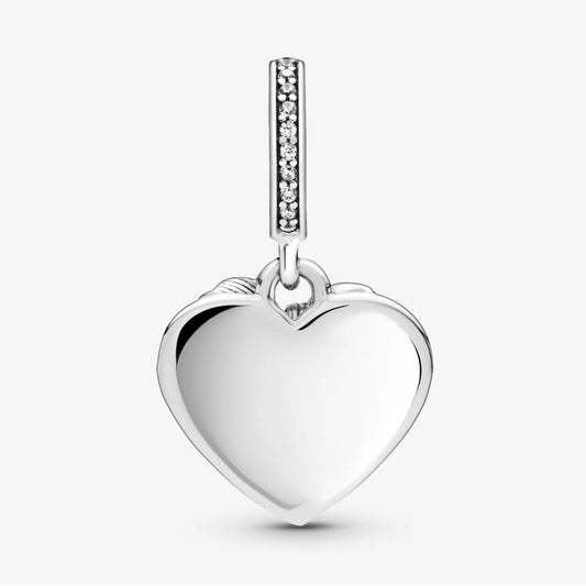 Charm Pendente Pandora a Cuore Fiocco e Amore 799221C01
