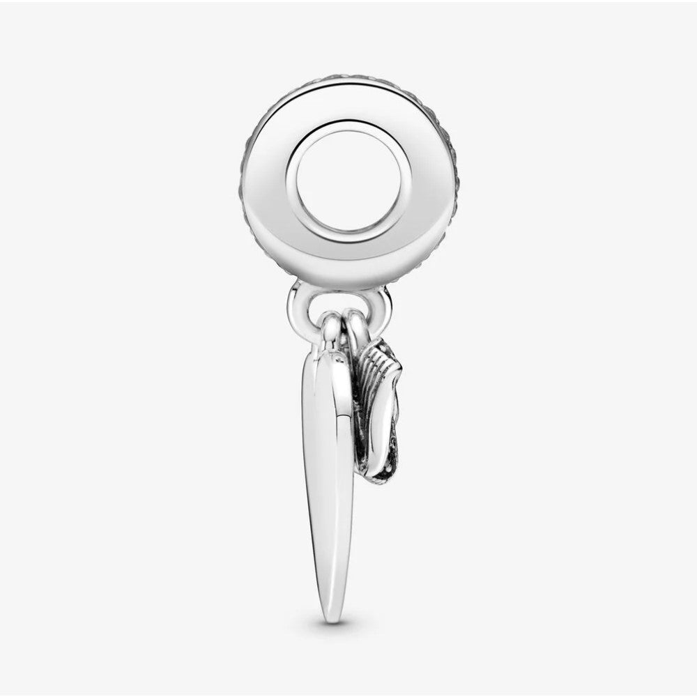 Charm Pendente Pandora a Cuore Fiocco e Amore 799221C01