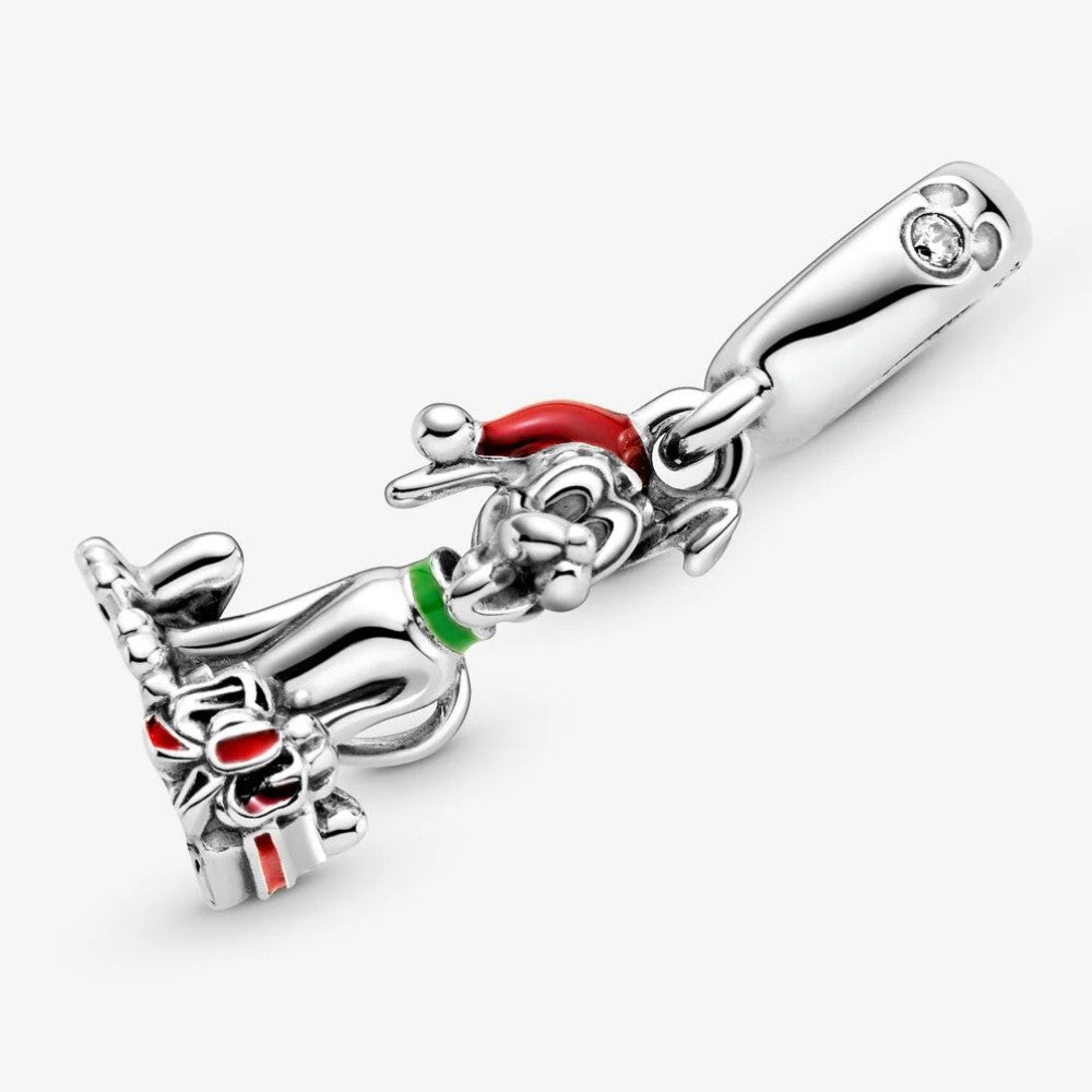 Charm Pandora Disney Pluto con Regalo di Natale 799199C01