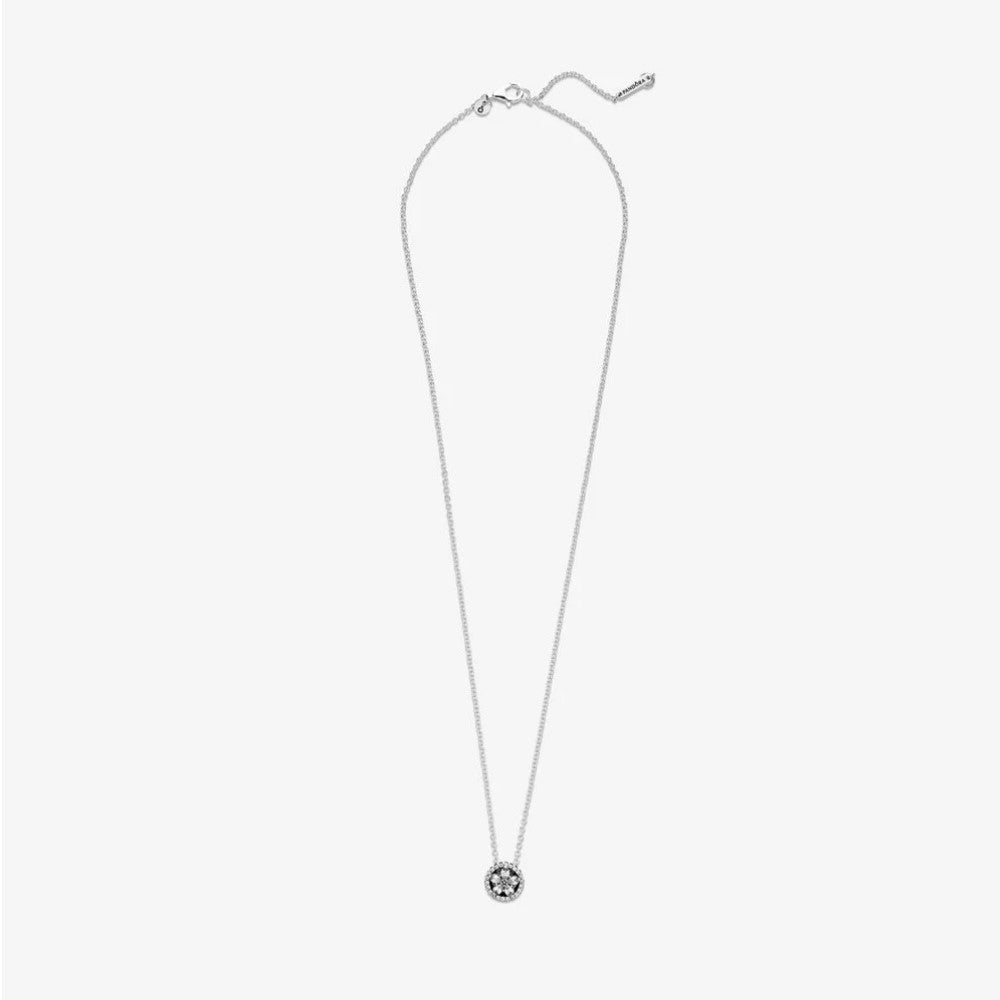 Pandora Sparkling Snowflake Necklace 399230C01-45