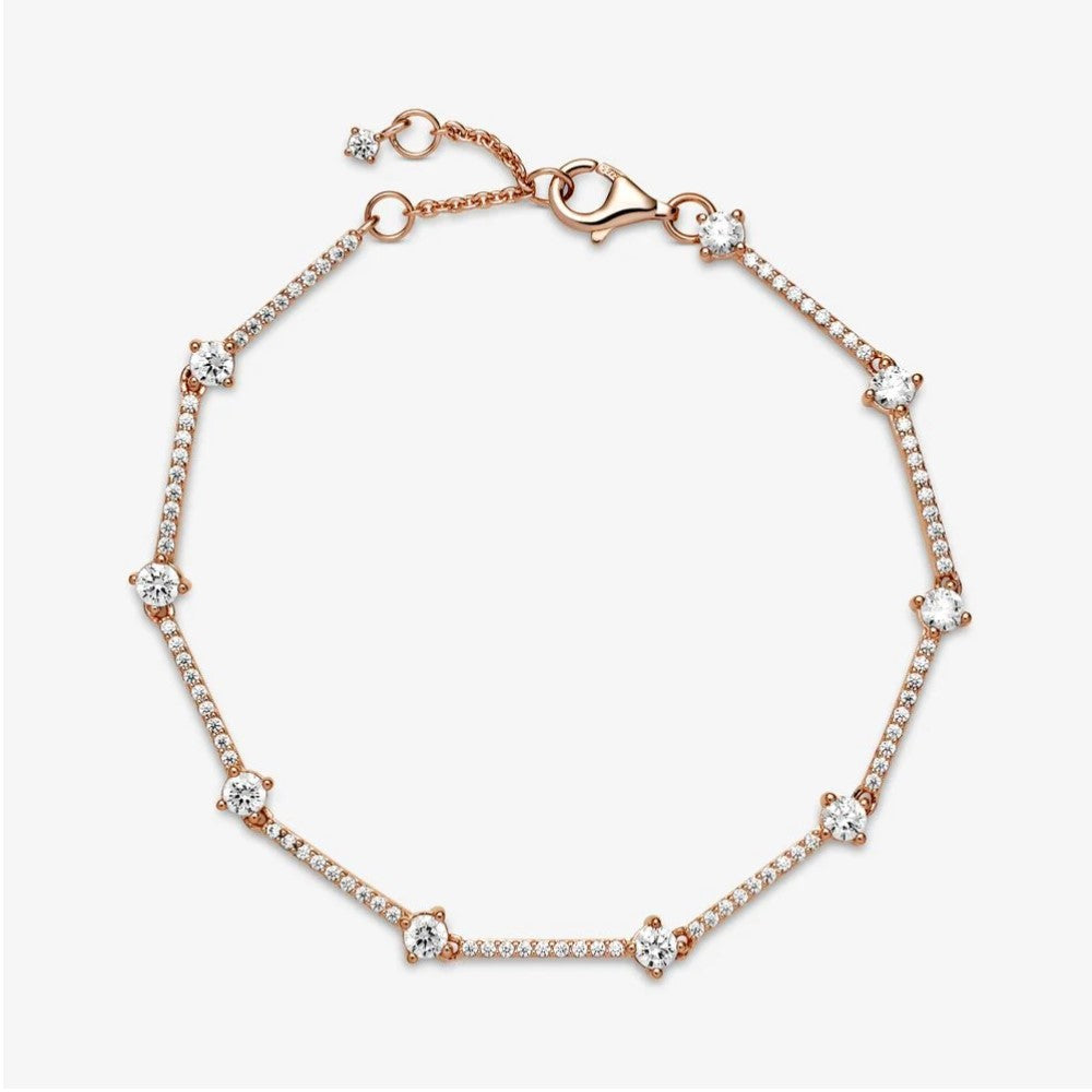 Bracciale Pandora Barre Scintillanti con Pavé 589217C01