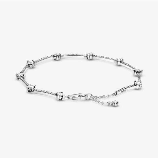 Bracciale Pandora con Barre Scintillanti e Pavé 599217C02