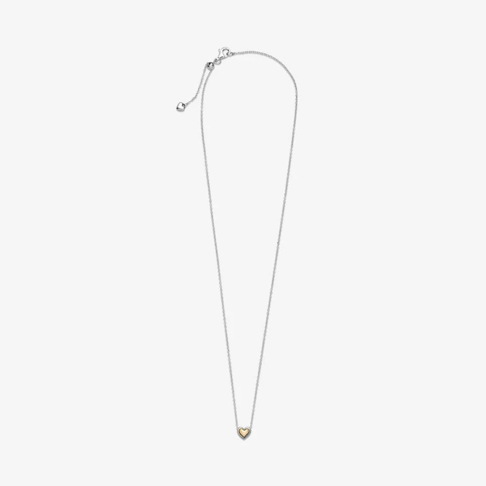 Pandora Golden Dome Heart Necklace 399399C00-45
