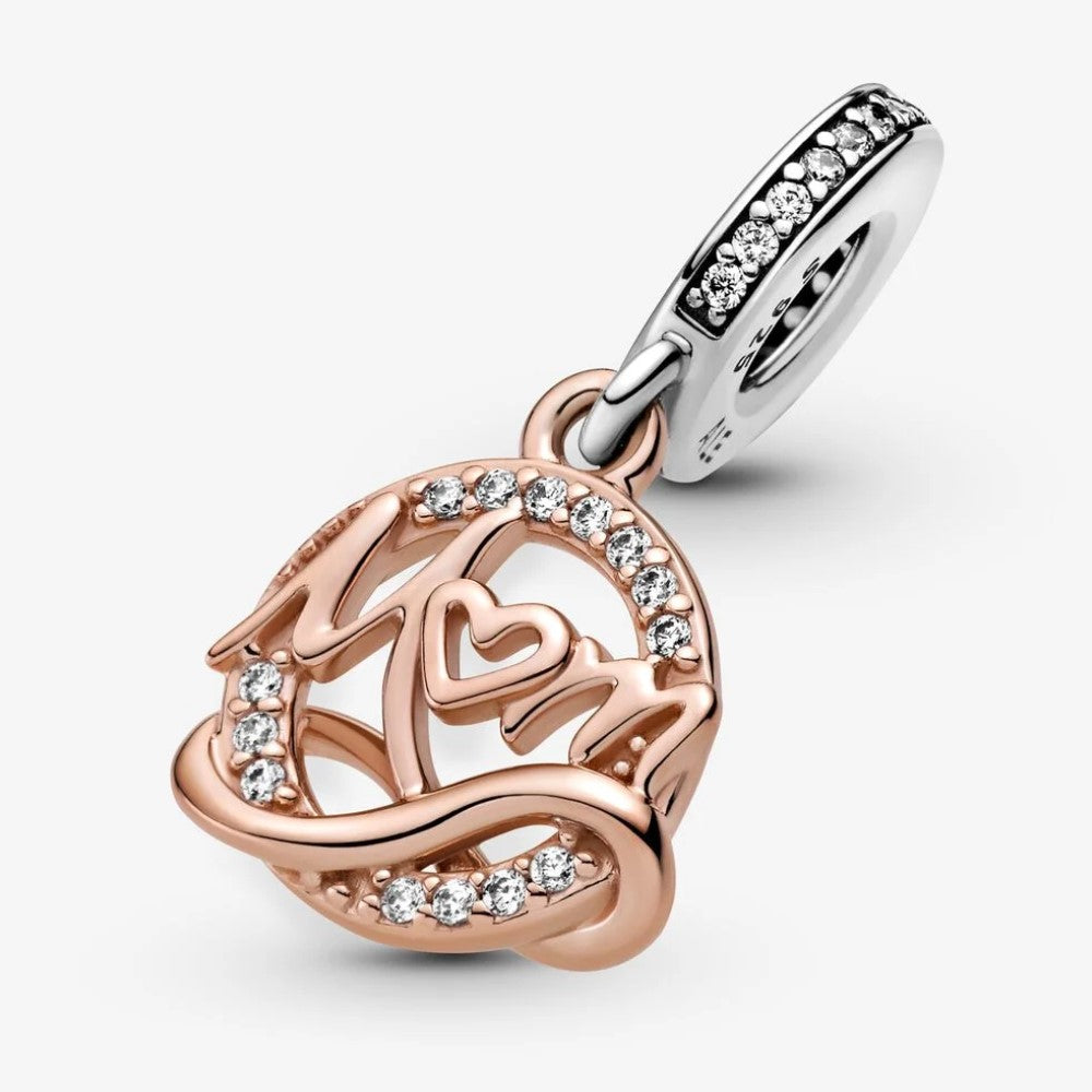 Charm Pendente Pandora Mum Bicolore 789374C01