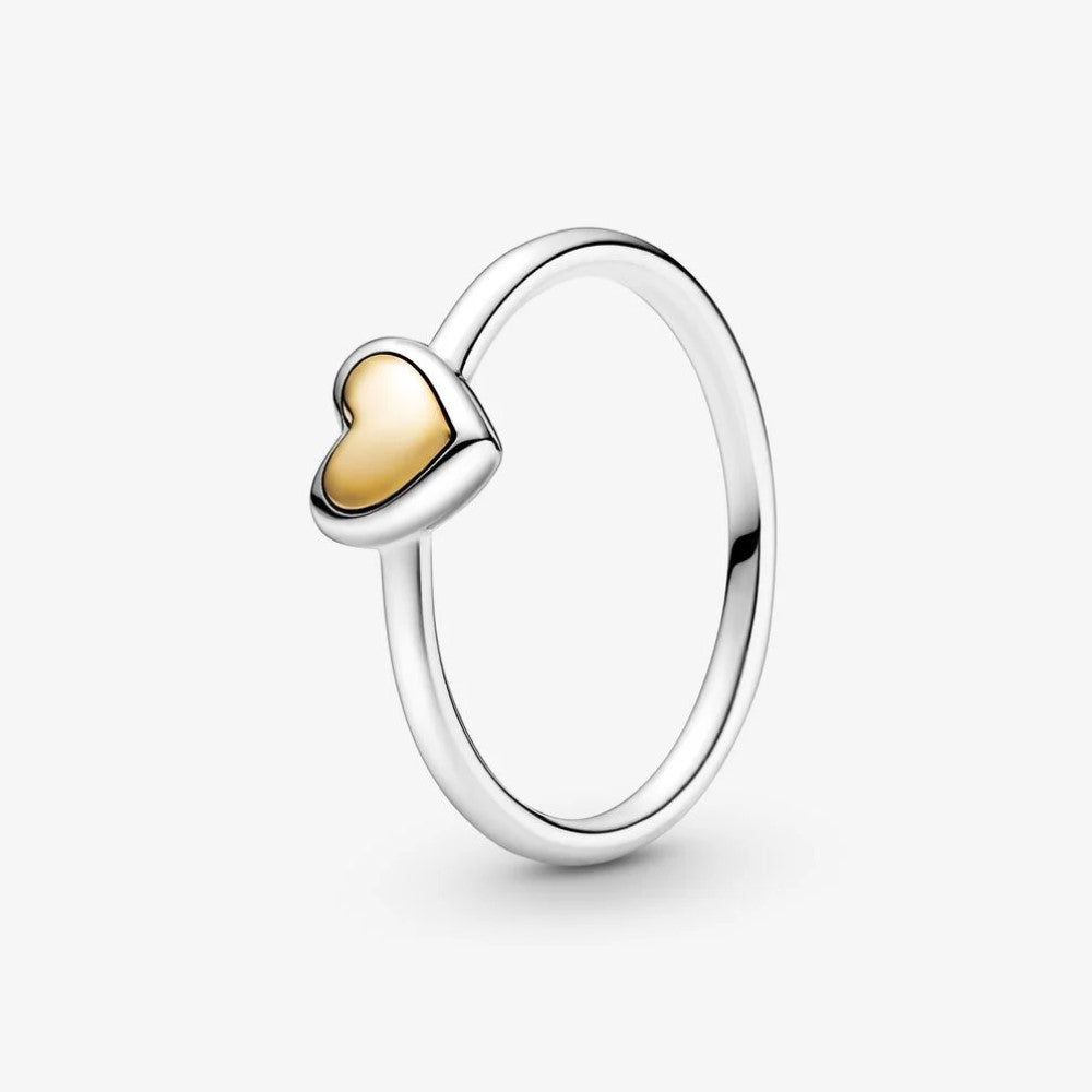 Pandora Gold Dome Heart Ring 199396C00
