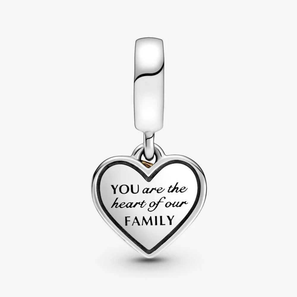 Charm Pendente Pandora Bicolore Albero della Famiglia e Cuore 799366C00