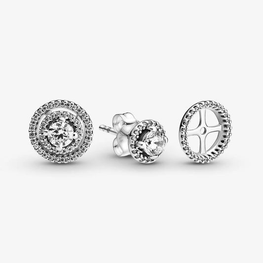 Pandora Double Sparkling Light Stud Earrings 299411C01