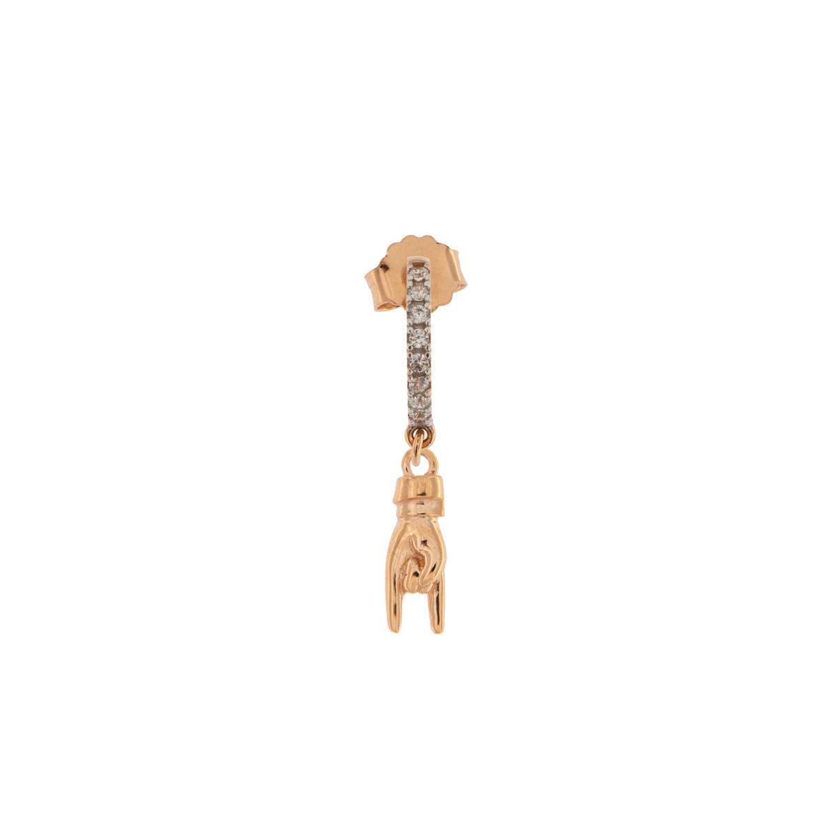 Rue des Mille Mono Earrings with ORZ-FA_STE Subject
