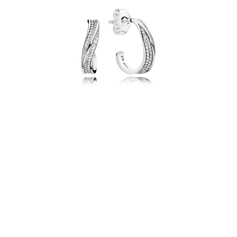 Orecchini Pandora a Cerchio Onde Eleganti 297097cz