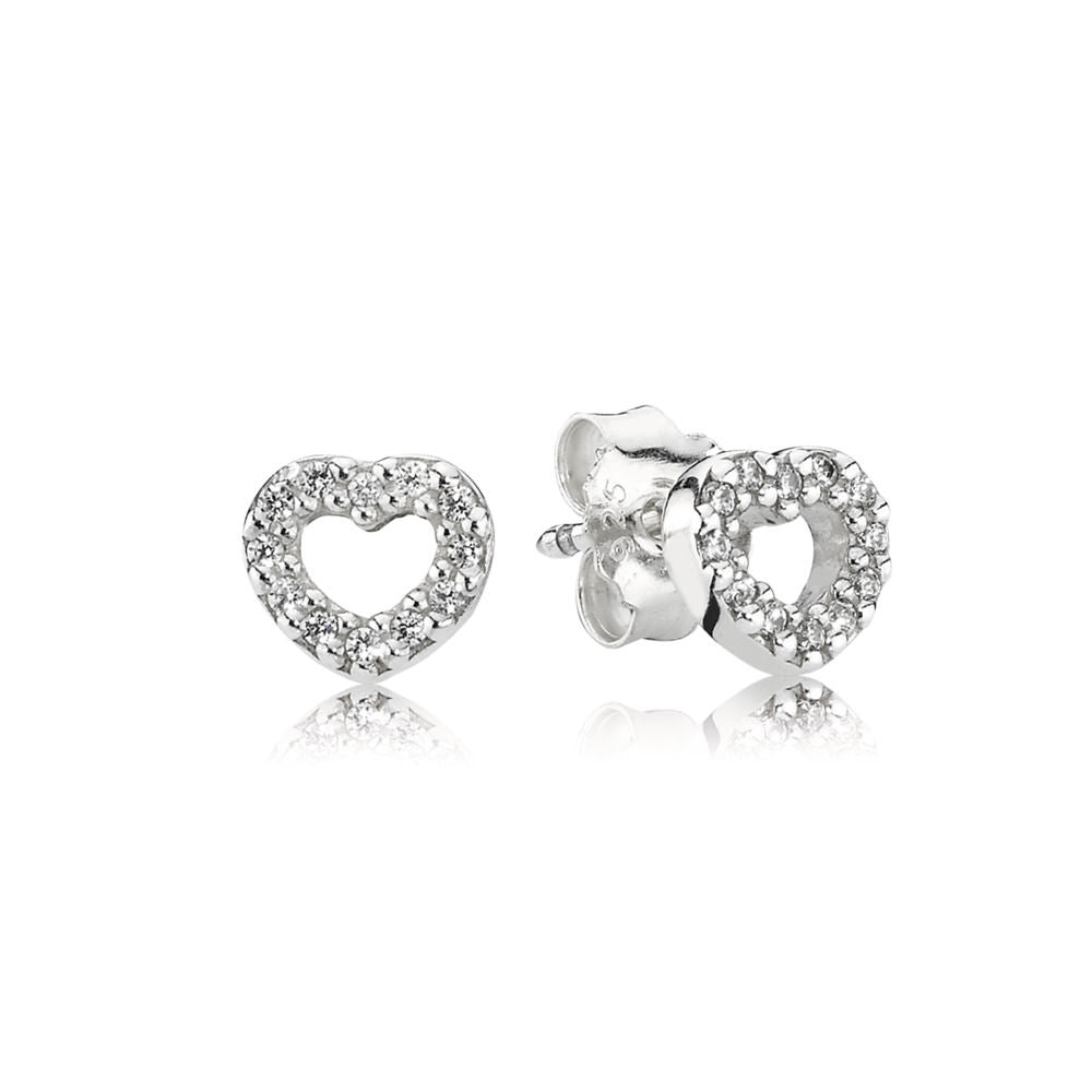 Orecchini Pandora A Lobo A Forma Di Cuore 290528CZ