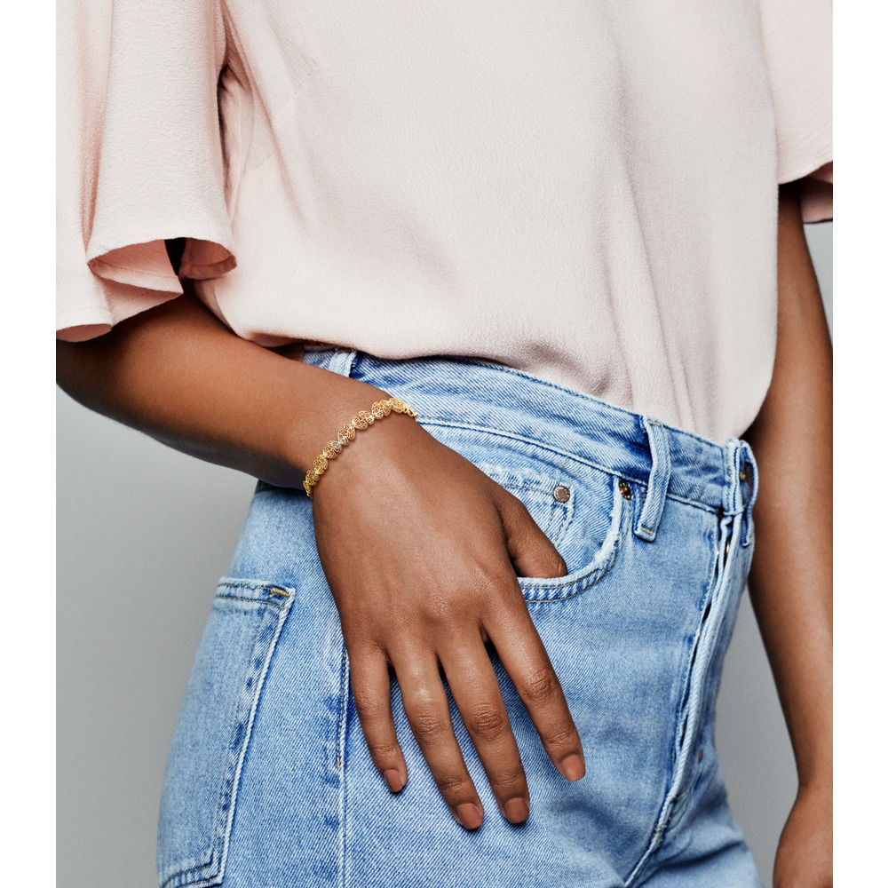 Bracciale Pandora con Chiusura Scorrevole Farfalle 567957