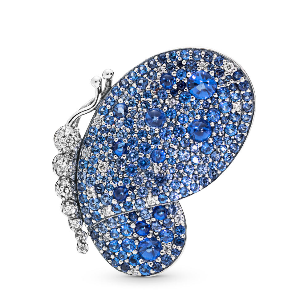 Pandora Sparkling Blue Butterfly Brooch 697996NCB