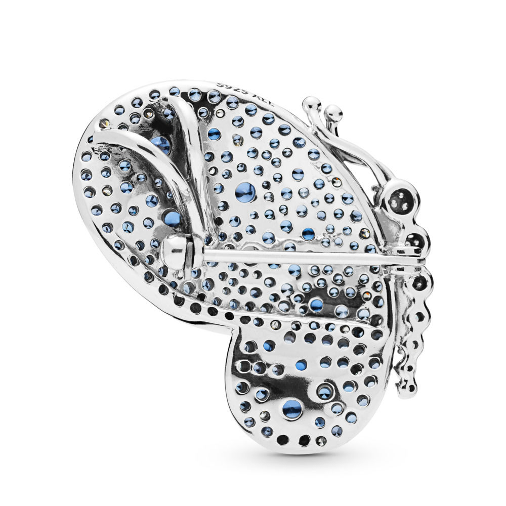 Pandora Sparkling Blue Butterfly Brooch 697996NCB