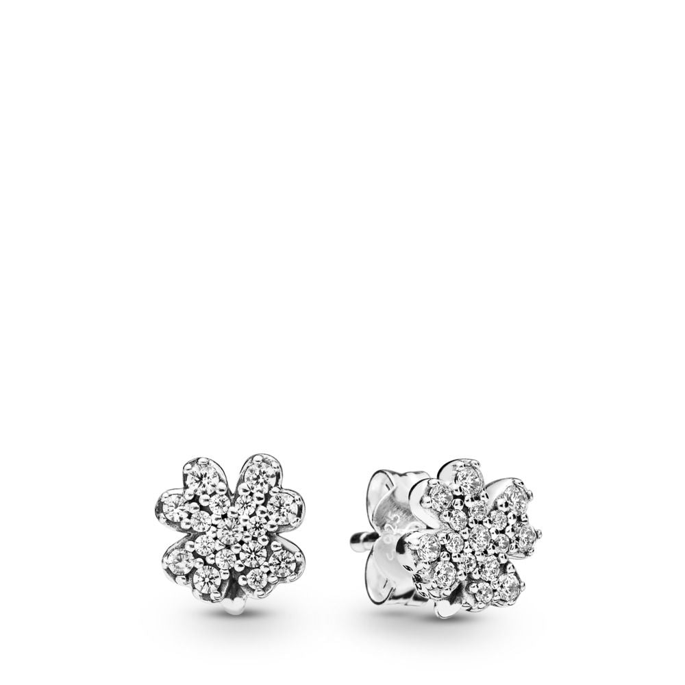 Pandora Sparkling Four-Leaf Clover Stud Earrings 297944CZ