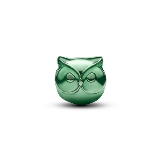 Mini Charm Pandora Gufo effetto metallico verde - 794900C01