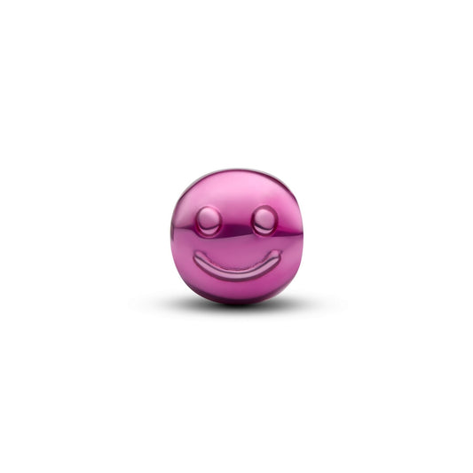 Mini Charm Pandora Smile effetto metallico rosa - 794815C01
