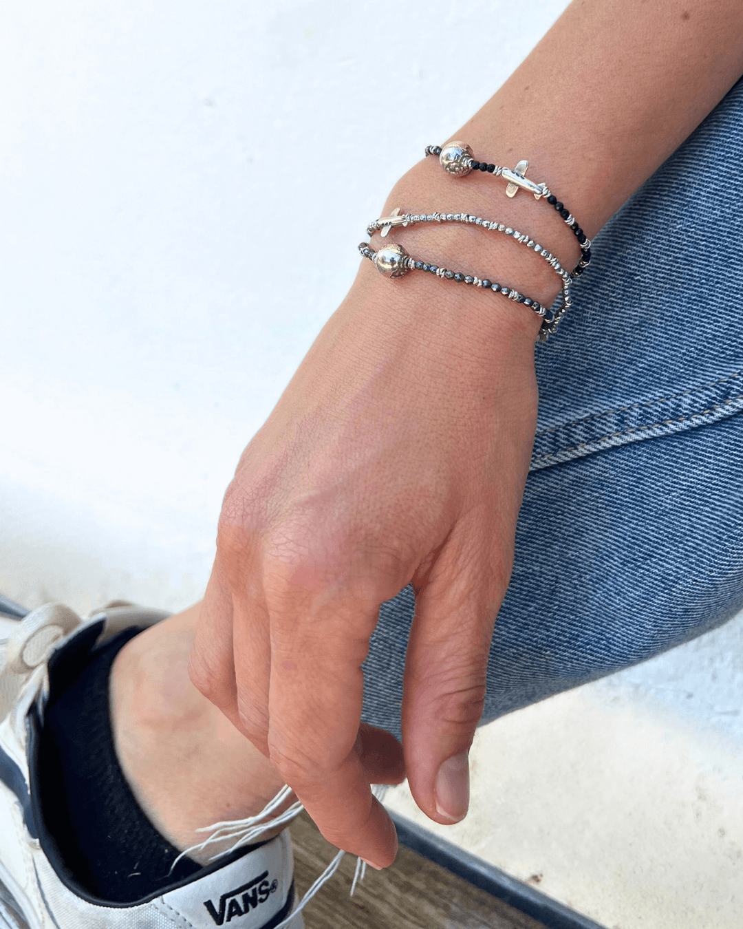 Bracciale Spadarella spadino aereo e mondo - SPBR737