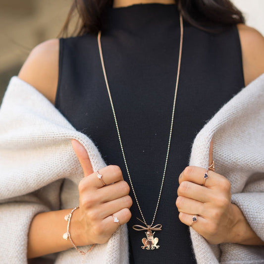 Collana a Pallini Rue des Mille Con Ciondolo CL001_RANA