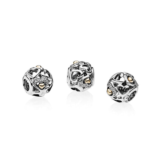 Pandora Romantic Heart Charm 792108CZ
