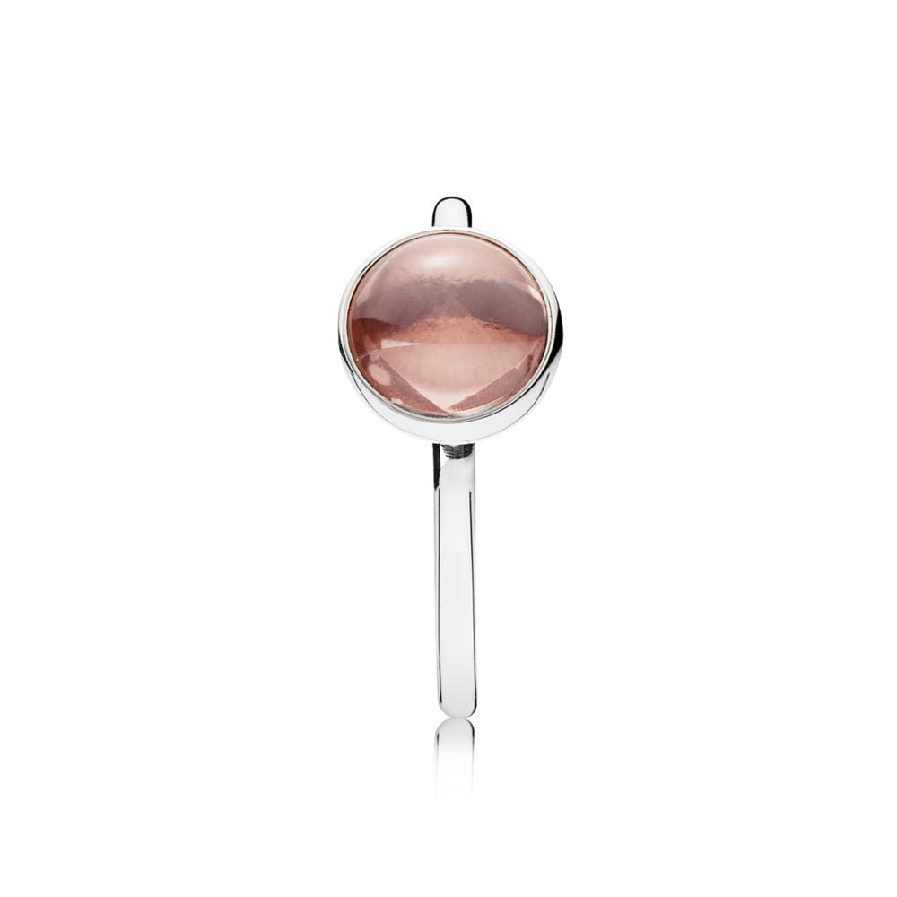 Anello Pandora Goccia Poetica Rosa Antico 191027NBP
