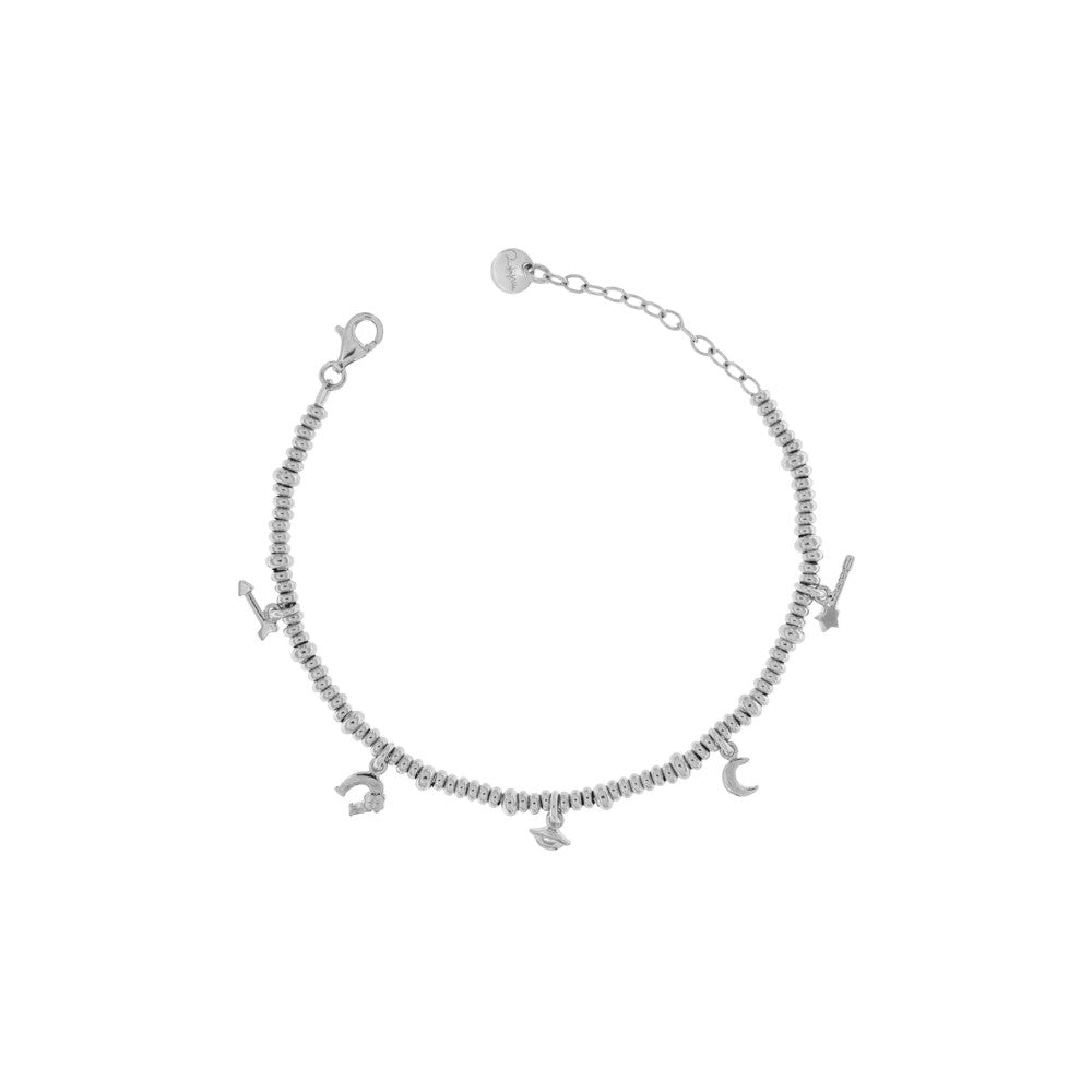 Rue Des Mille Bracelet with Micro Rings and 5 Subjects