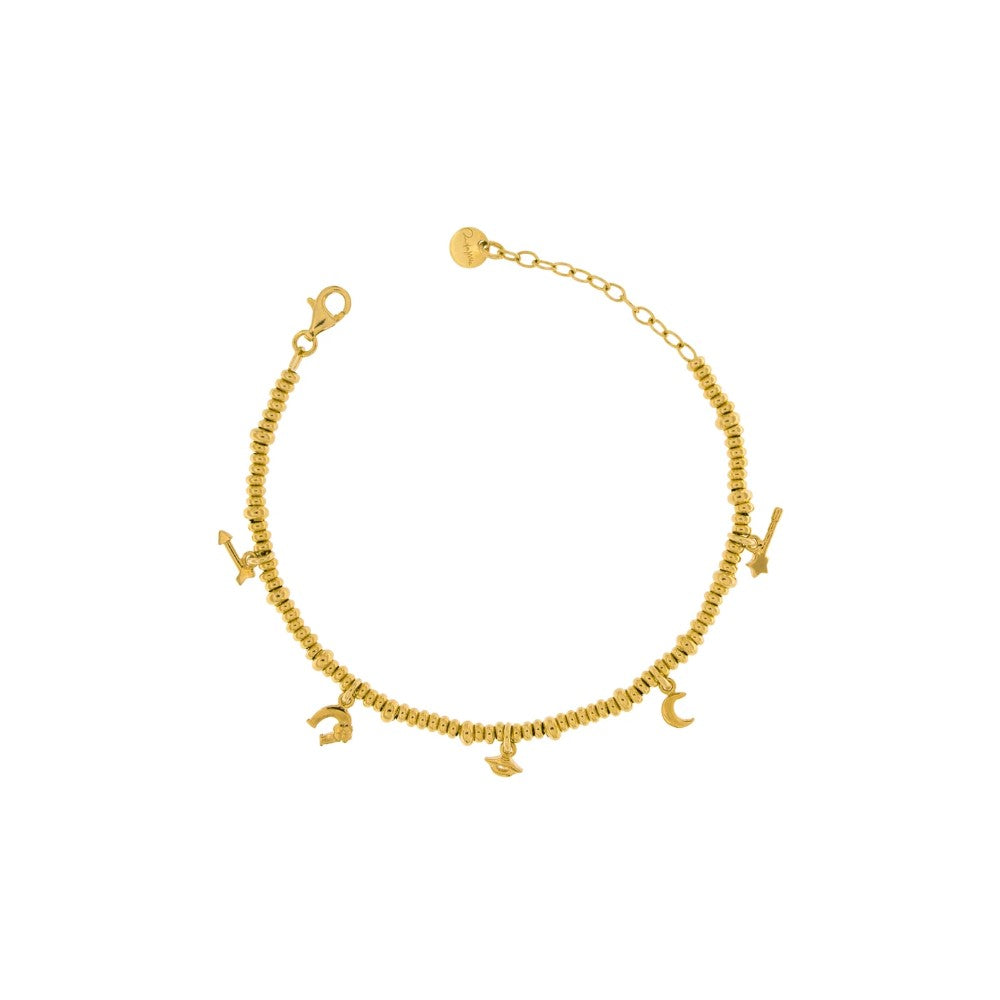 Rue Des Mille Bracelet with Micro Rings and 5 Subjects