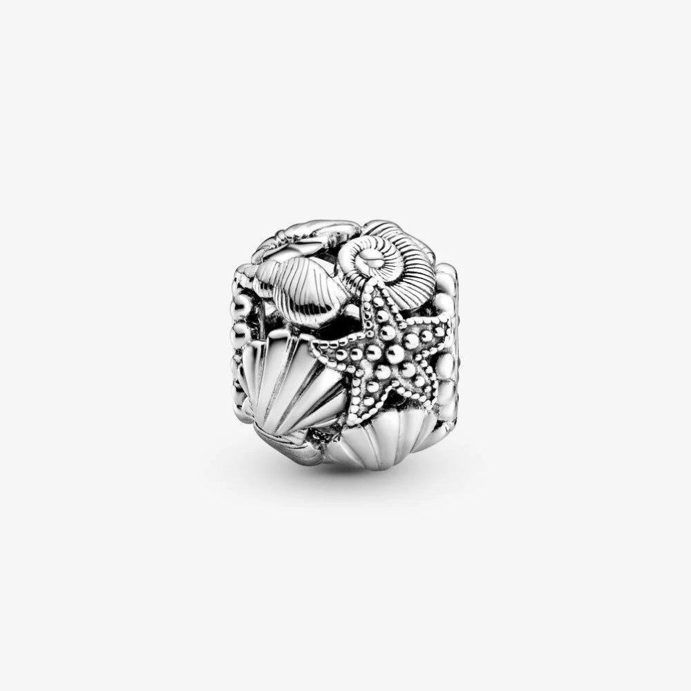 Pandora Openwork Hearts, Starfish and Shells Charm 798950C00