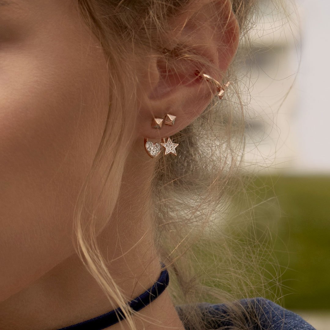 Rue Des Mille Single Arch Star and Stud Earrings ORZ-ARC STEBO