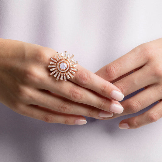 Anello Swarovski Cocktail Sunshine