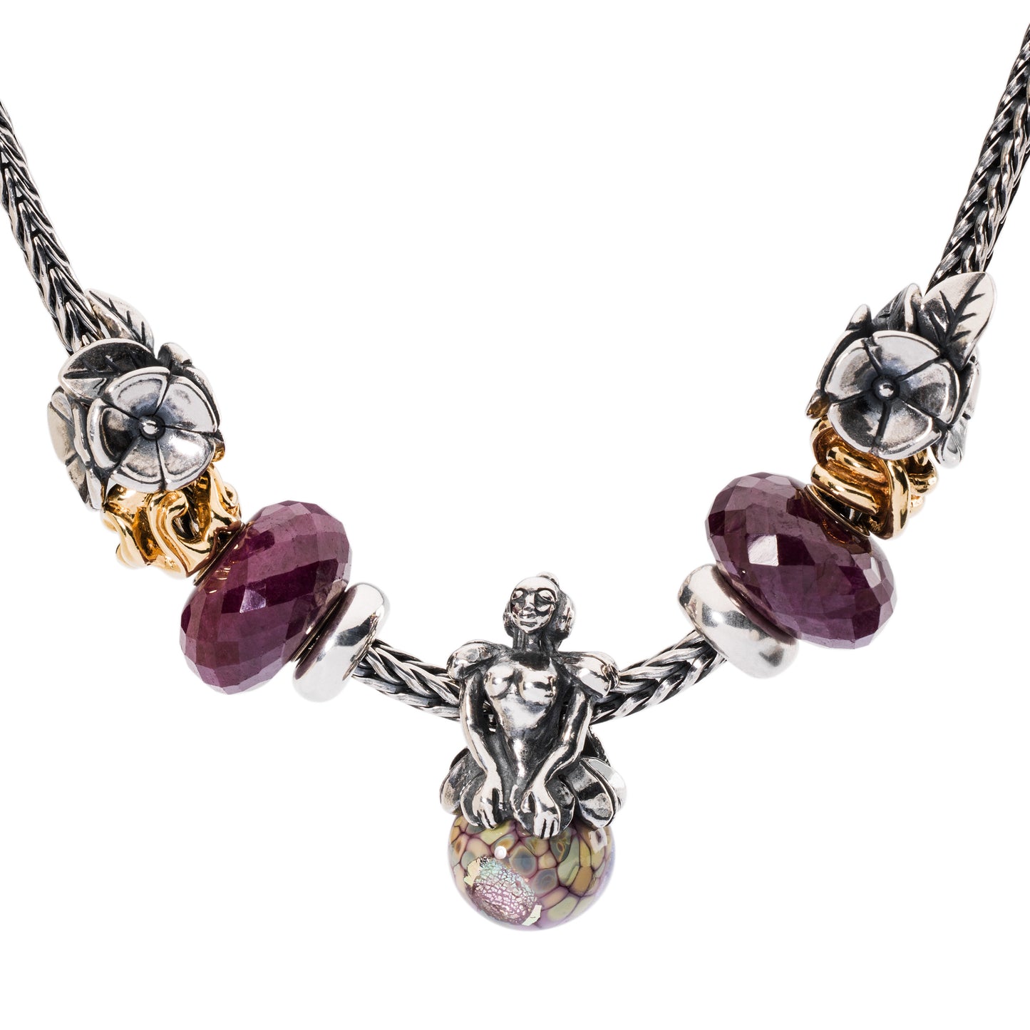 Ciondolo Trollbeads L'Abbraccio dei Fiori TAGPE-00015