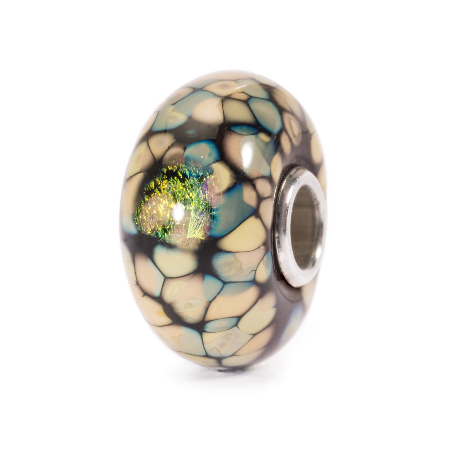 Bead Trollbeads Mosaico di Fiori Neri TGLBE-20055